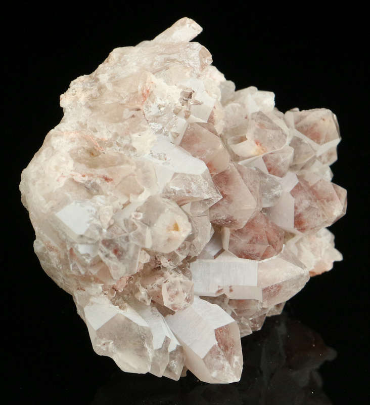 Red Hematite in Quartz Cluster, Orange River Area, Northern Cape, South Africa