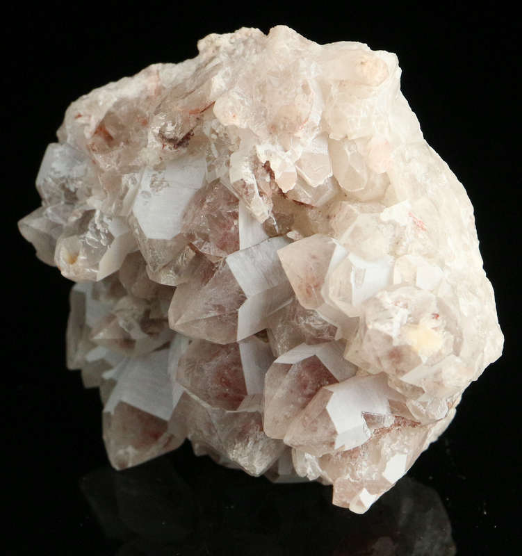 Red Hematite in Quartz Cluster, Orange River Area, Northern Cape, South Africa