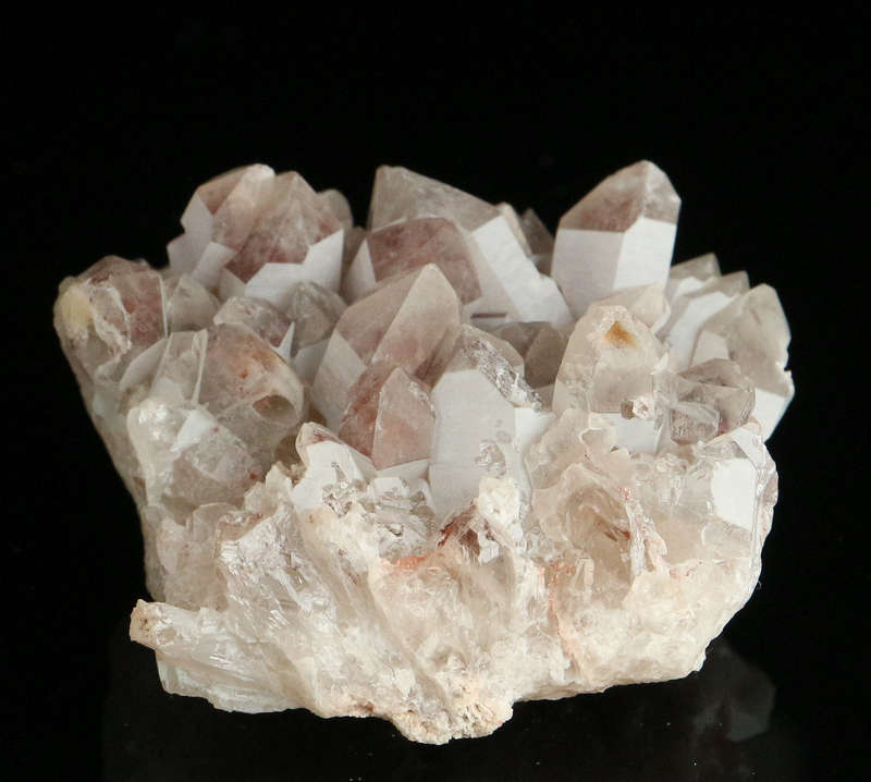 Red Hematite in Quartz Cluster, Orange River Area, Northern Cape, South Africa