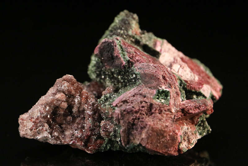 Malachite on Cobaltoan Calcite, Kakanda deposit, Lubudi, Lualaba, DR Congo