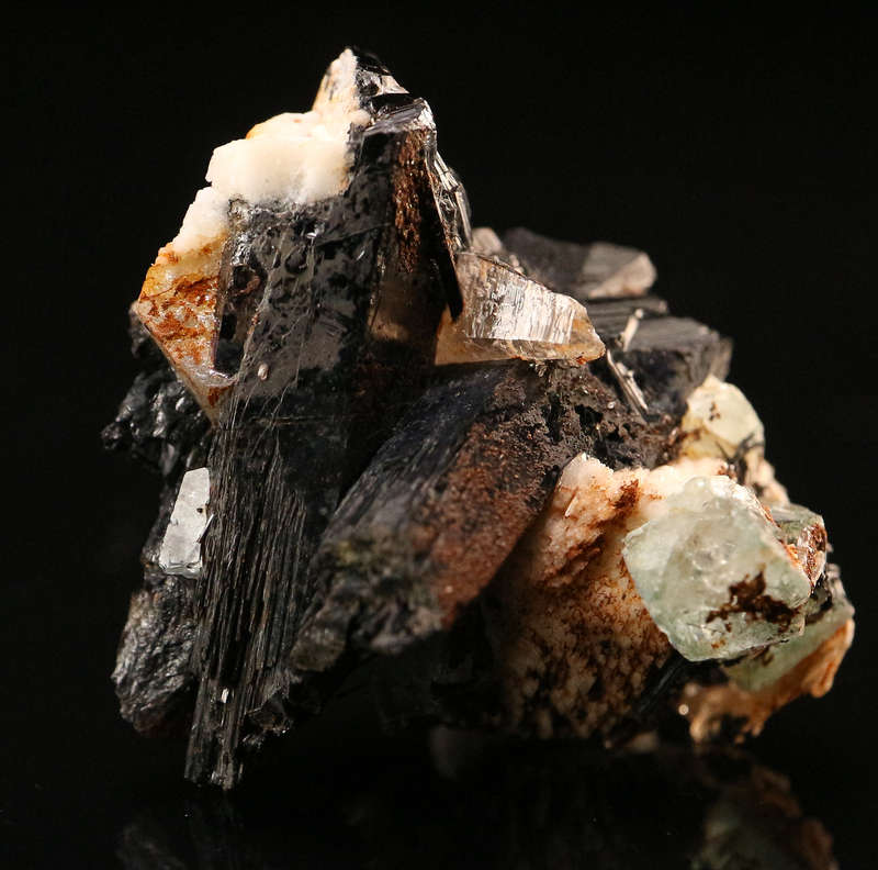 Fluorite, Schorl & Feldspar, Erongo Mnt, Erongo Region, Namibia.