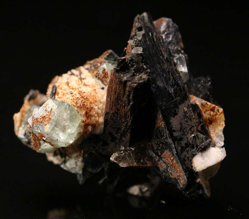 Fluorite, Schorl & Feldspar, Erongo Mnt, Erongo Region, Namibia.