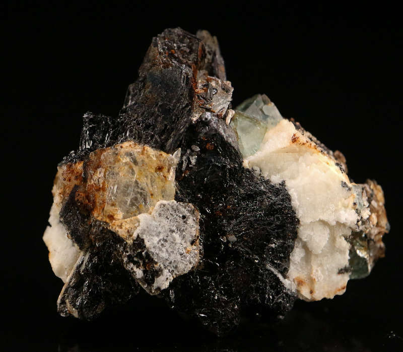Fluorite, Schorl & Feldspar, Erongo Mnt, Erongo Region, Namibia.