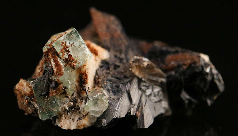 Fluorite, Schorl & Feldspar, Erongo Mnt, Erongo Region, Namibia.