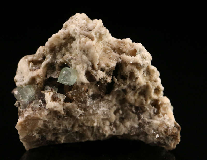 Fluorite on Feldspar, Erongo Mnt, Erongo Region, Namibia.