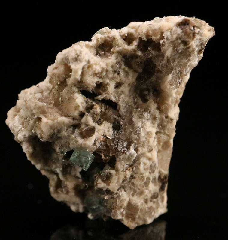 Fluorite on Feldspar, Erongo Mnt, Erongo Region, Namibia.