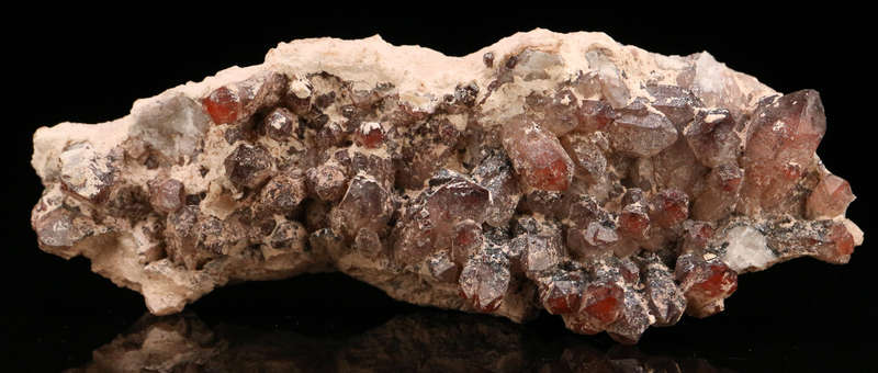 Red Hematite incl Quartz Cluster, Orange River Area, Northern Cape, South Africa
