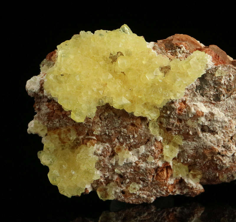 Ettringite on Matrix, "N'Chwaning II Mine, Kalahari Manganese Field, Northern Cape, South Africa. "
