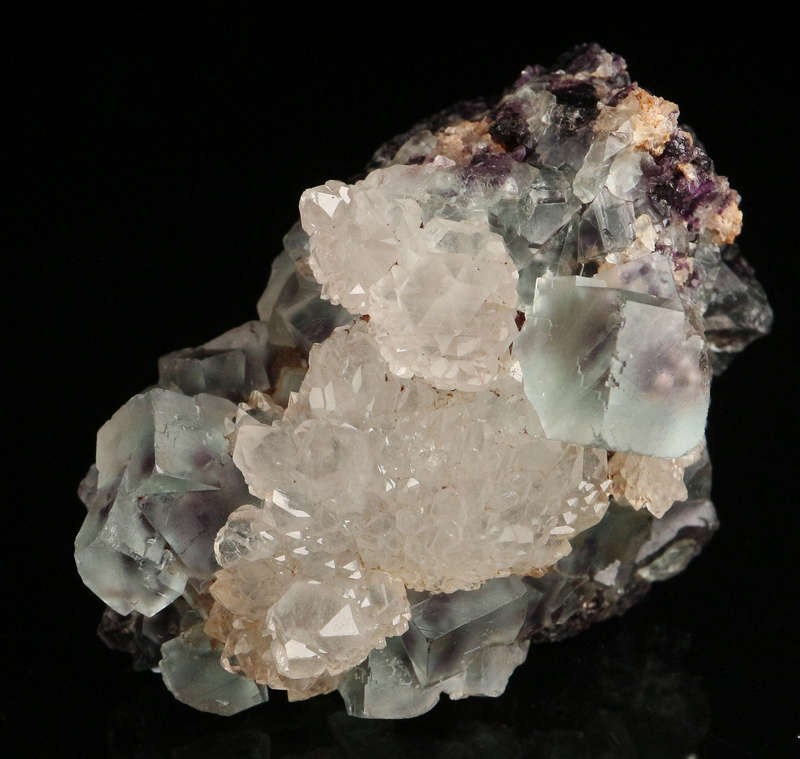 Quartz on Fluorite Cluster, Okoruso Mine, Namibia