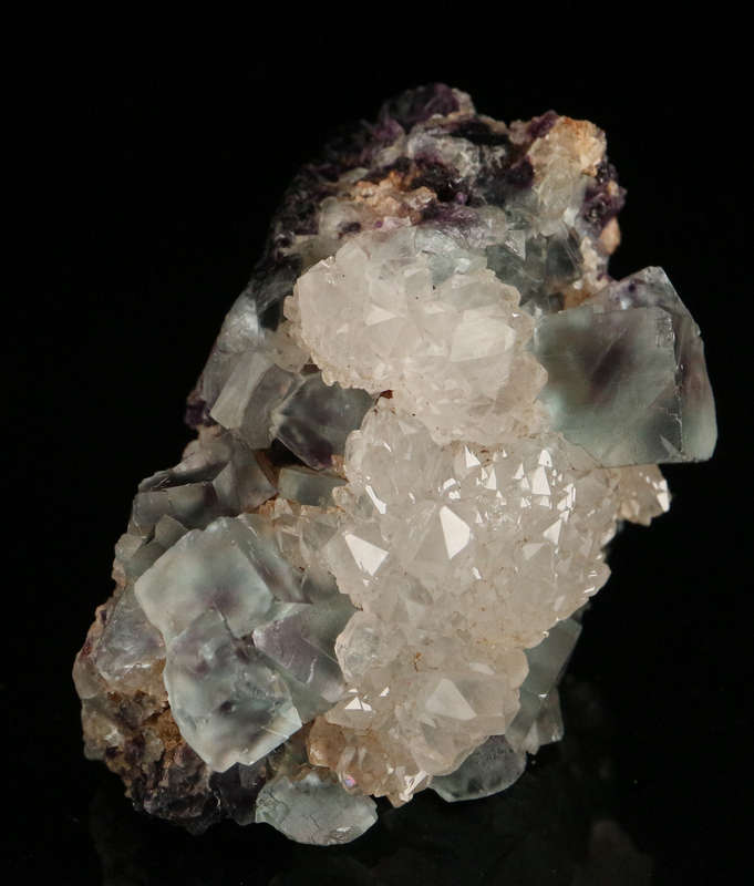 Quartz on Fluorite Cluster, Okoruso Mine, Namibia