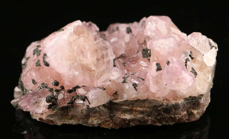 Copper on Cobaltoan Calcite, Mashamba West Mine, DRC
