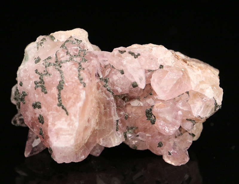 Copper on Cobaltoan Calcite, Mashamba West Mine, DRC