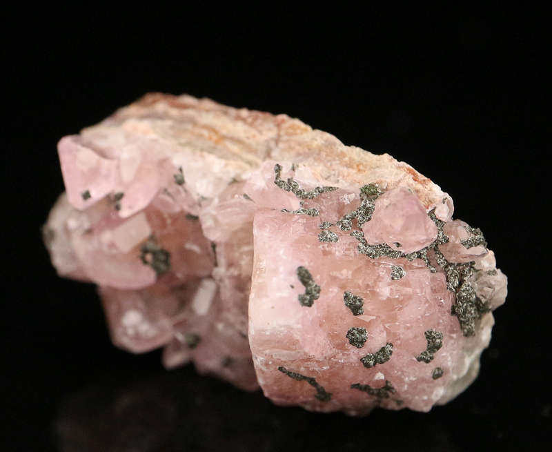 Copper on Cobaltoan Calcite, Mashamba West Mine, DRC