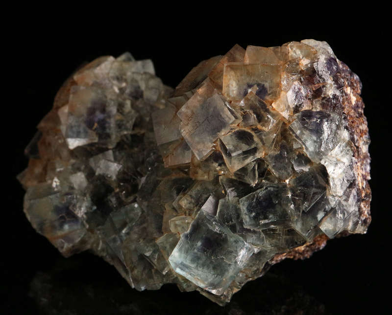 Purple-Green Zoned Fluorite on Matrix, Okoruso Mine, Namibia
