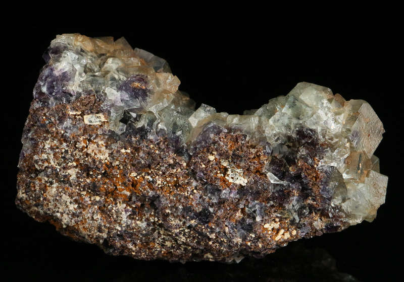Purple-Green Zoned Fluorite on Matrix, Okoruso Mine, Namibia
