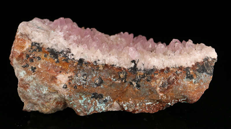 Cobaltoan Calcite on Matrix, Mashamba West Mine, DRC