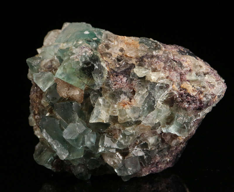 Quartz on Green Fluorite, Okoruso Mine, Namibia