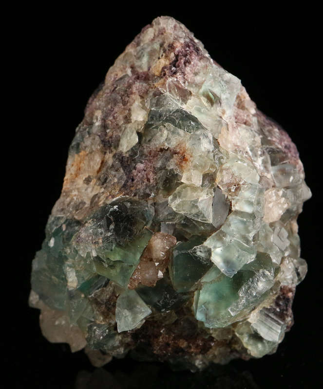 Quartz on Green Fluorite, Okoruso Mine, Namibia