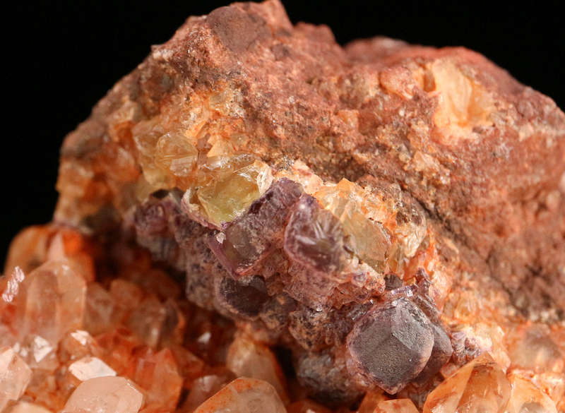 Fluorite on Quartz, Riemvasmaak, Northern Cape, South Africa