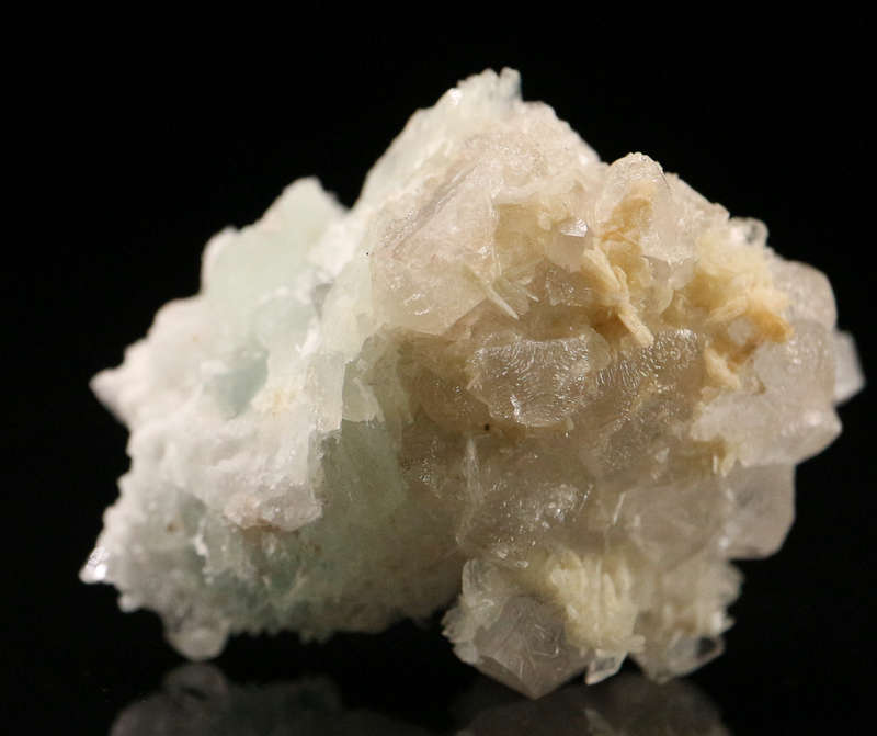 Prehnite on Quartz, Gobobosebberge Mnt, Namibia