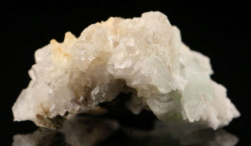 Prehnite on Quartz, Gobobosebberge Mnt, Namibia