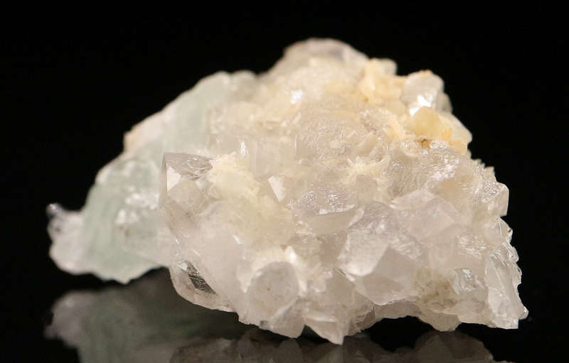 Prehnite on Quartz, Gobobosebberge Mnt, Namibia