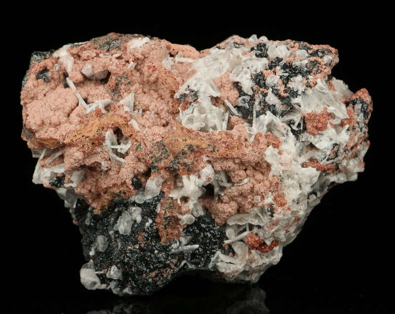 Hausmaniite and Andradite,"N'Chwaning II Mine, Kalahari Manganese Field, Northern Cape, South Africa