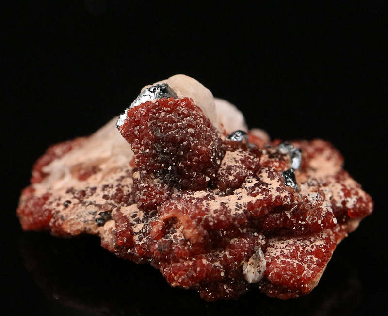 Andradite on Hematite, Wessels Mine, Northern Cape, South Africa