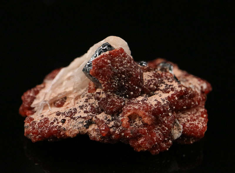 Andradite on Hematite, Wessels Mine, Northern Cape, South Africa