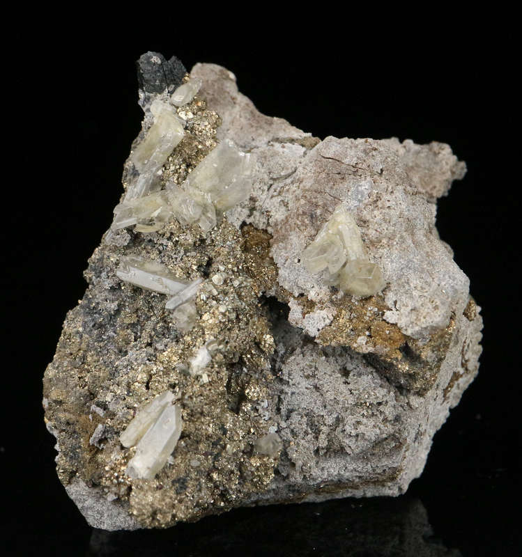 Baryte, Pyrite on Matrix, Rosh Pinah Mine, Namibia