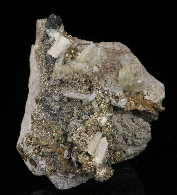 Baryte, Pyrite on Matrix, Rosh Pinah Mine, Namibia