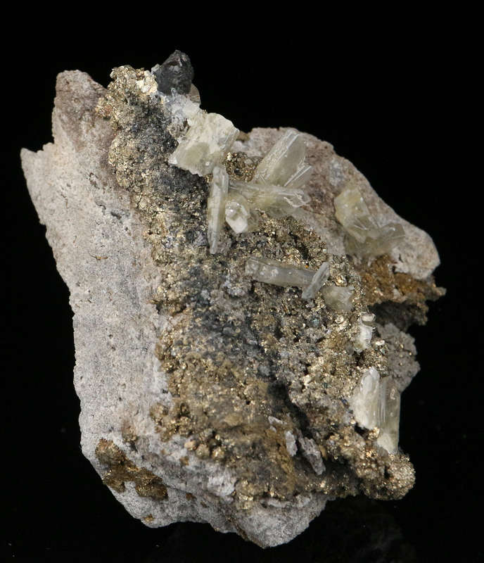 Baryte, Pyrite on Matrix, Rosh Pinah Mine, Namibia