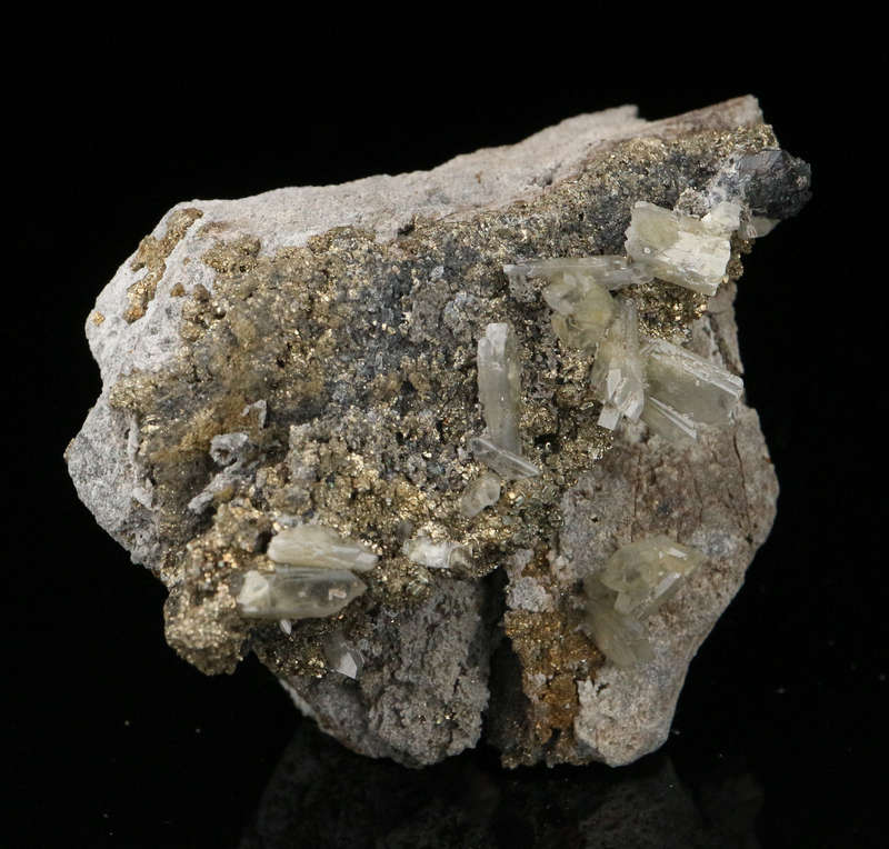 Baryte, Pyrite on Matrix, Rosh Pinah Mine, Namibia