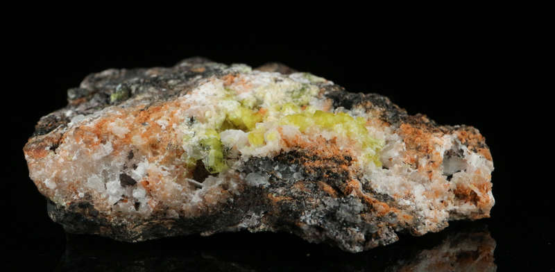 Ettringite on Matrix, Wessels Mine, Northern Cape, South Africa