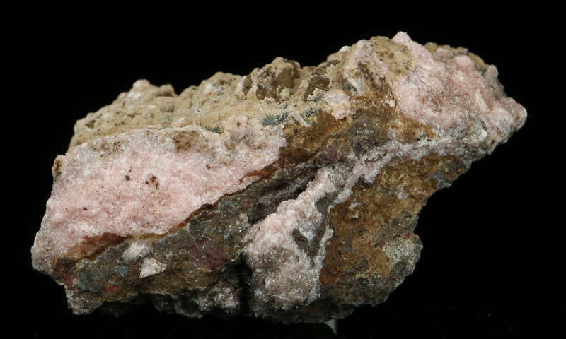 Gageite on Rhodochrosite,"N'Chwaning II Mine, Kalahari Manganese Field, Northern Cape, South Africa.