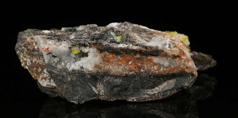 Ettringite on Matrix, Wessels Mine, Northern Cape, South Africa