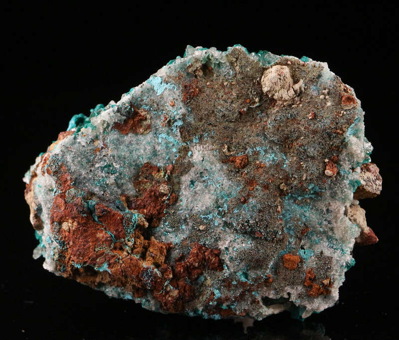 Malachite on Baryte, Shangulowé Mine, Kambove, Haut-Katanga, DR Congo