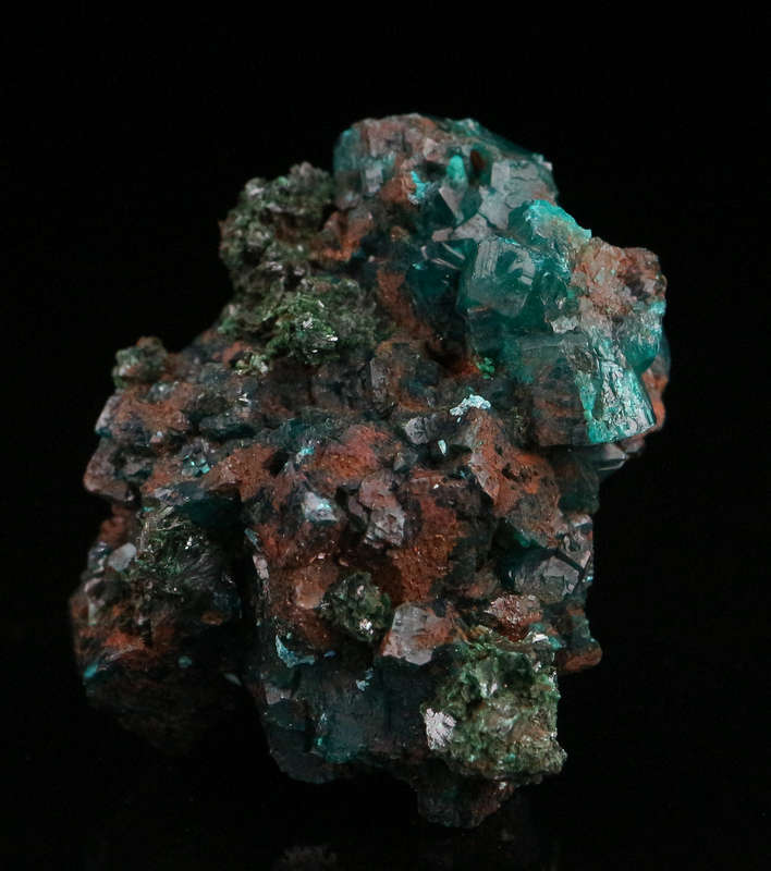 Dioptase Cluster, Tantara Mine, DRC