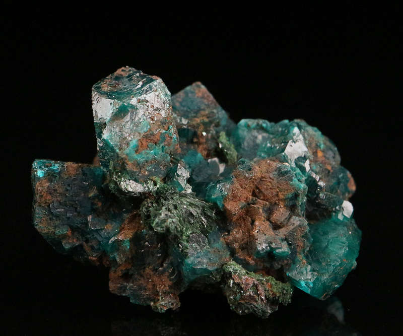 Dioptase Cluster, Tantara Mine, DRC