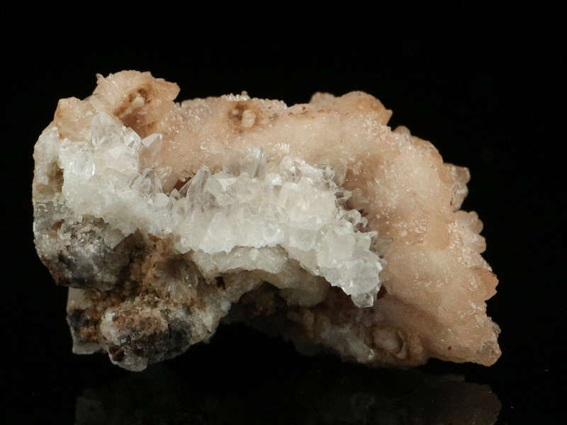 Olmiite, Calcite on Matrix,"N'Chwaning II Mine, Kalahari Manganese Field, Northern Cape, South Afric