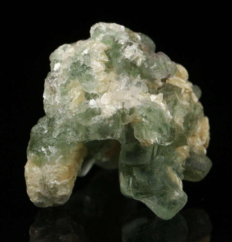 Muscovite on Fluorite, Erongo Mnt Region, Namibia