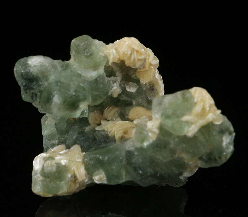 Muscovite on Fluorite, Erongo Mnt Region, Namibia