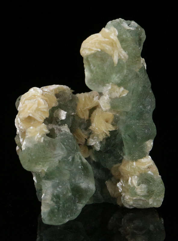 Muscovite on Fluorite, Erongo Mnt Region, Namibia