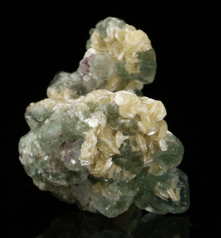 Muscovite on Fluorite, Erongo Mnt Region, Namibia