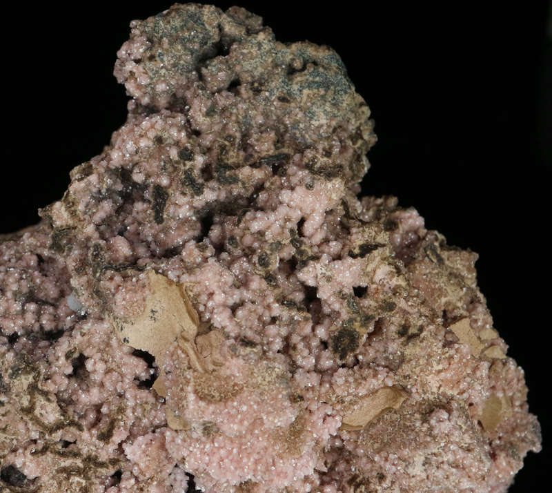 Rhodochrosite on Matrix,"N'Chwaning II Mine, Kalahari Manganese Field, Northern Cape, South Africa "