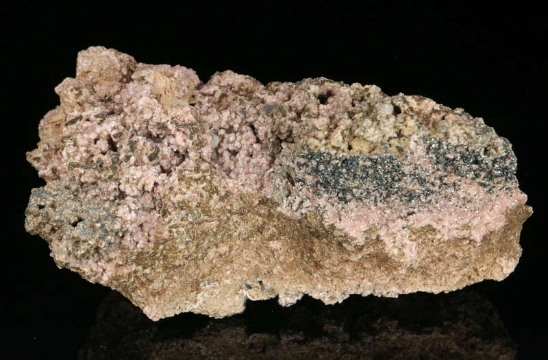 Rhodochrosite on Matrix,"N'Chwaning II Mine, Kalahari Manganese Field, Northern Cape, South Africa "