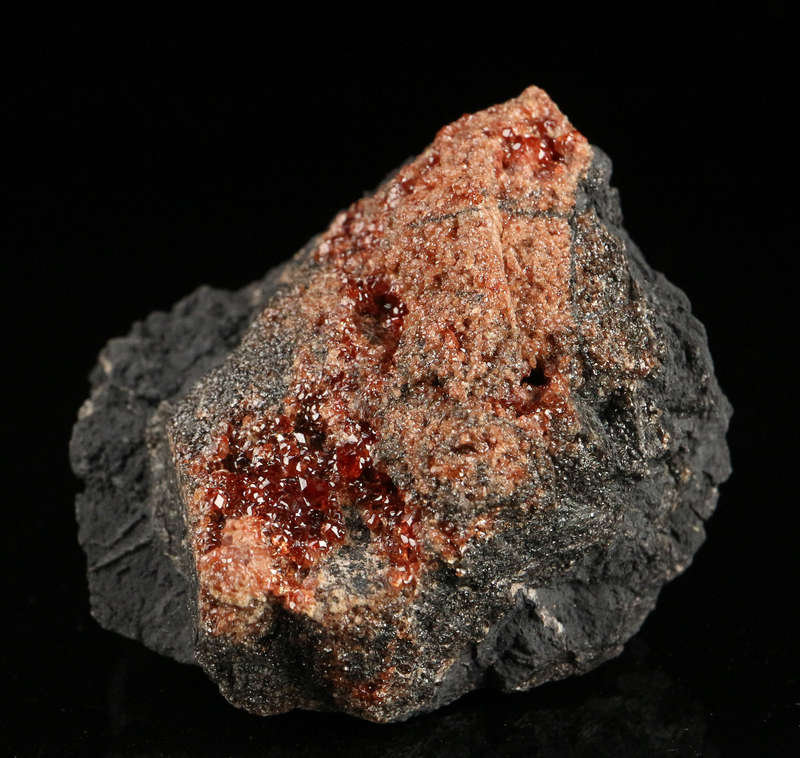 Andradite on Matrix, "N'Chwaning II Mine, Kalahari Manganese Field, Northern Cape, South Africa "