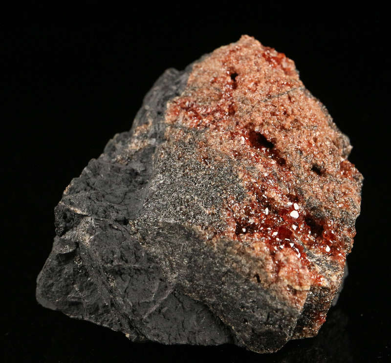 Andradite on Matrix, "N'Chwaning II Mine, Kalahari Manganese Field, Northern Cape, South Africa "