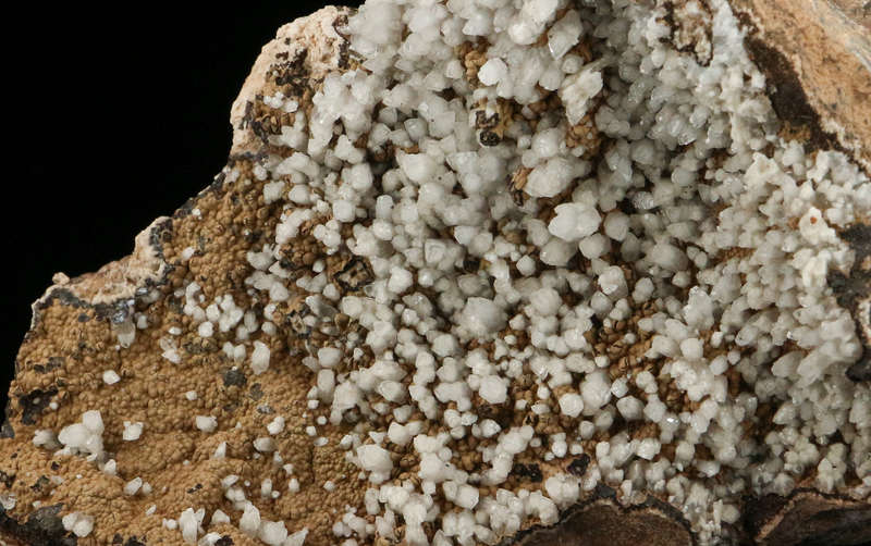 Calcite on Matrix, "N'Chwaning II Mine, Kalahari Manganese Field, Northern Cape, South Africa. "