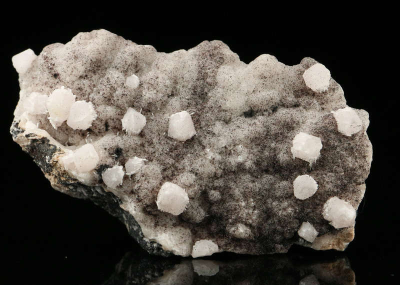 Calcite on Calcite on Matrix,"N'Chwaning II Mine, Kalahari Manganese Field, Northern Cape, South Afr